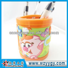 OEM soft pvc personalized pen holder rubber